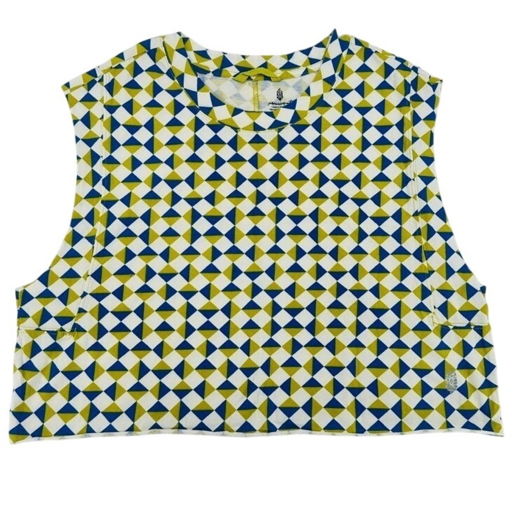 Free People Movement Geo Print Cropped Tank Top XS NWOT